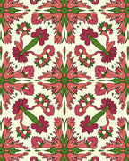 Floral Medallion Symmetry Design Rug