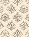 Elegant Floral Damask Pattern Rug