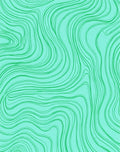 Aqua Green Swirling Abstract Lines Rug