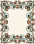 Floral Vine With Pink Petals Rug