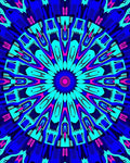 Bold Symmetry Geometric Mandala Design Rug