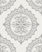 Elegant Floral Mandala Medallion Pattern Rug