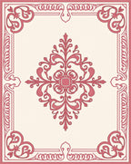 Ornate Paisley Scroll Pattern Rug