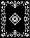 Ornate Floral Border Design Rug