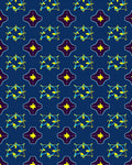 Bold Blue Yellow Abstract Stars Rug