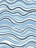 Abstract Water Wave Stripes Rug