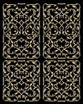Art Nouveau Floral Vines Pattern Rug