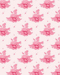 Abstract Pink Floral Splash Pattern Rug