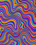 Vibrant Swirl Pattern Graphic Rug