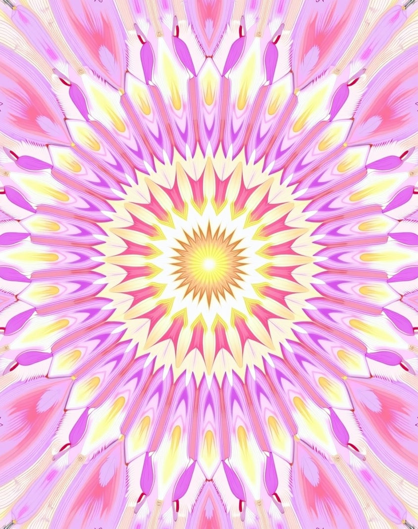 Floral Mandala Bright Radiance Rug