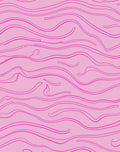 Pink Abstract Wavy Lines Design Rug