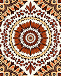 Earth Tone Medallion Art Rug