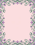 Floral Scrollwork Vintage Inspired Design Rug