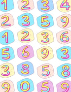 Playful Numbers Pattern Rug