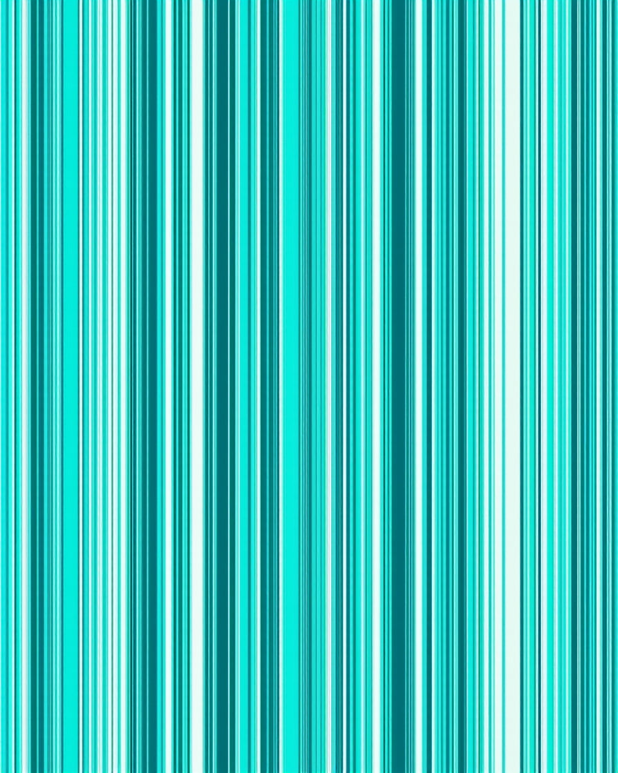 Aqua And White Vertical Stripe Rug