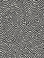 Bold Black White Abstract Terrain Rug