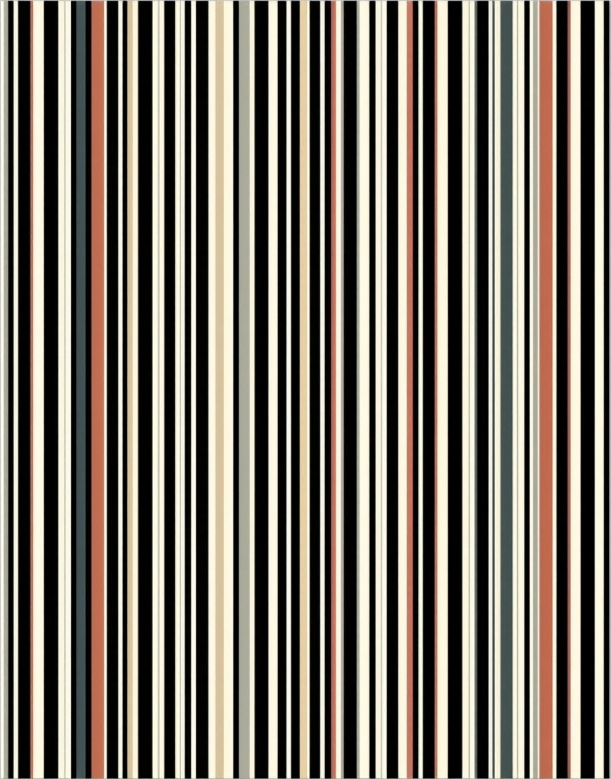 Neutral Stripe Pattern Rug