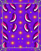 Vibrant Paisley Sunburst Geometric Rug