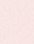 Soft Pink Feathered Vine Pattern Rug