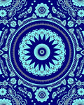 Intricate Starburst Floral Mandala Rug