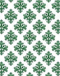 Green Damask Traditional Pattern Rug