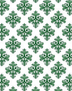 Green Damask Traditional Pattern Rug