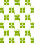 Geometric Checkerboard Green White Pattern Rug