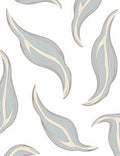 Pale Blue Abstract Organic Shapes Rug