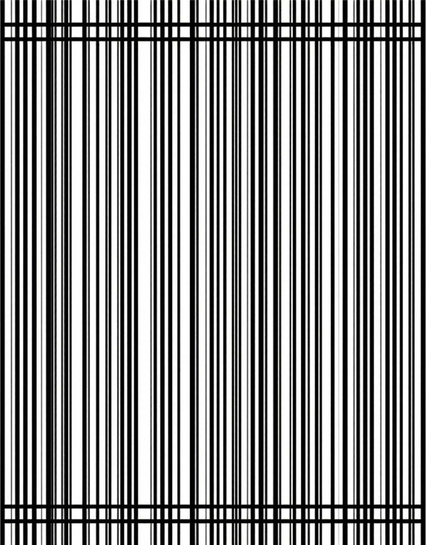 Minimalist Black 2 White Stripe Rug