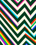 Bold Zigzag Stripe Geometric Design Rug