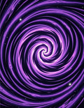 Purple Galaxy Swirl Pattern Rug