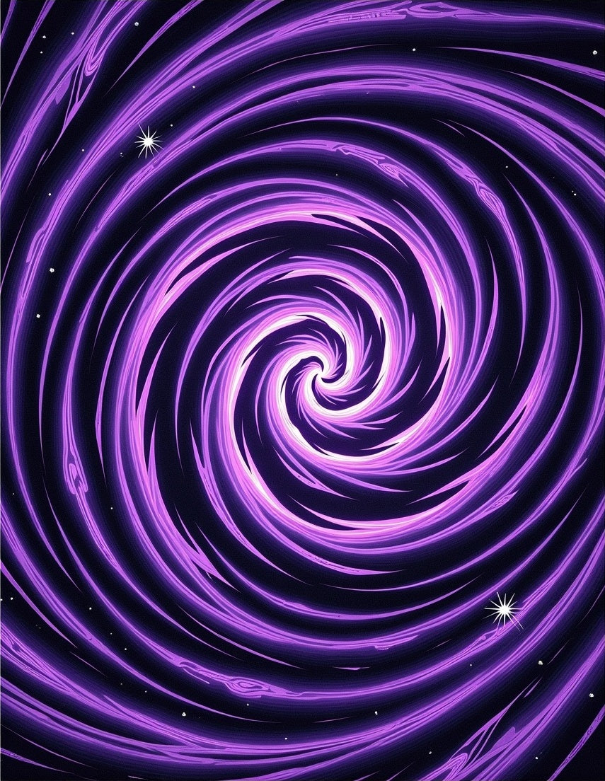 Purple Galaxy Swirl Pattern Rug