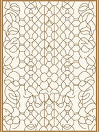 Abstract Intertwined Geometric Art Rug