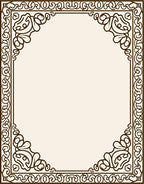 Classic Scrollwork Floral Square Rug
