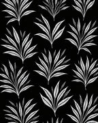 Elegant White Leaf Pattern Rug