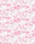 Abstract Pink Whimsical Flow Rug