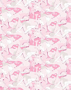 Abstract Pink Whimsical Flow Rug