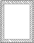 Bold Geometric Chevron Border Design Rug