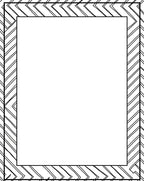 Bold Geometric Chevron Border Design Rug