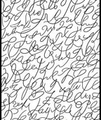 Abstract Script Pattern Design Rug