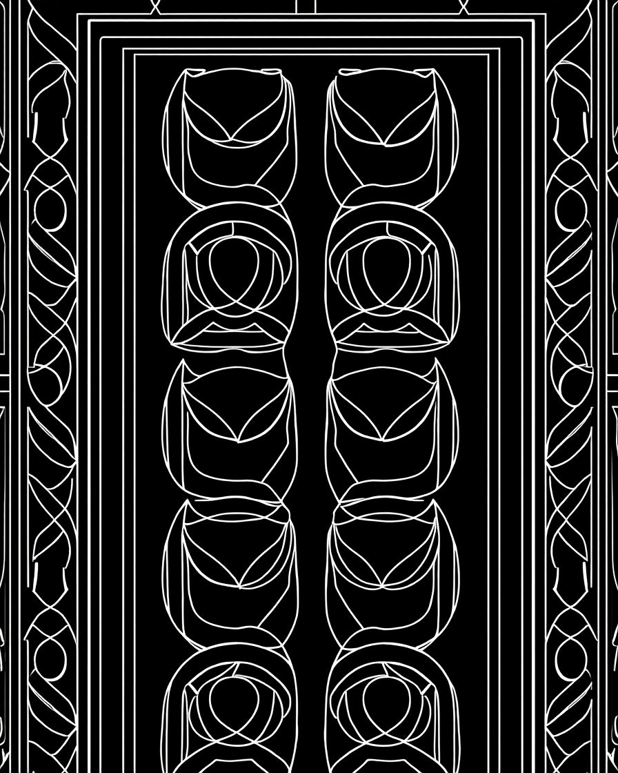 Bold Floral Geometric Pattern Rug