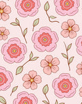 Groovy Floral Print Rug