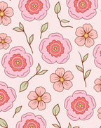 Groovy Floral Print Rug