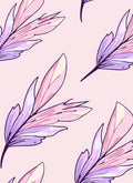 Soft Feather Pattern Pastel Design Rug