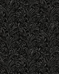 Dark Floral Vines Elegant Pattern Rug