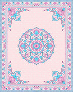 Mandala floral pastel intricate Rug