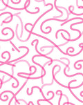 Pink Abstract Swirl Pattern Rug