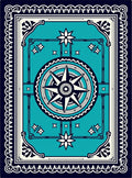 Nautical Compass Rose Graphic Design Rug