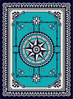 Nautical Compass Rose Graphic Design Rug