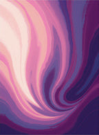 Abstract Swirls Pink Purple Rug
